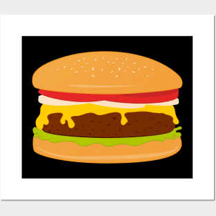 Hamburger or Cheeseburger Posters and Art